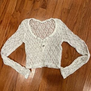 Elegant White Lace Women’s Top